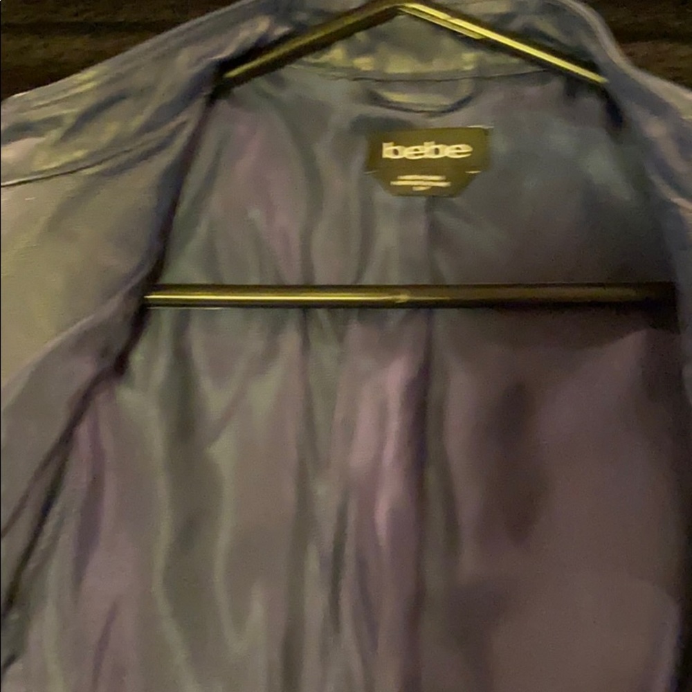 Blue leather jacket - Picture 2 of 7